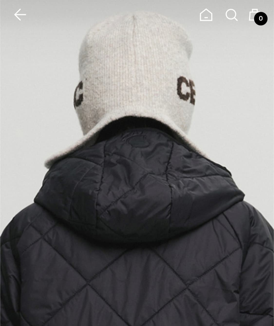 세릭 cerric 이어플랩 로고 비니 베이지 새상품 상품이미지3