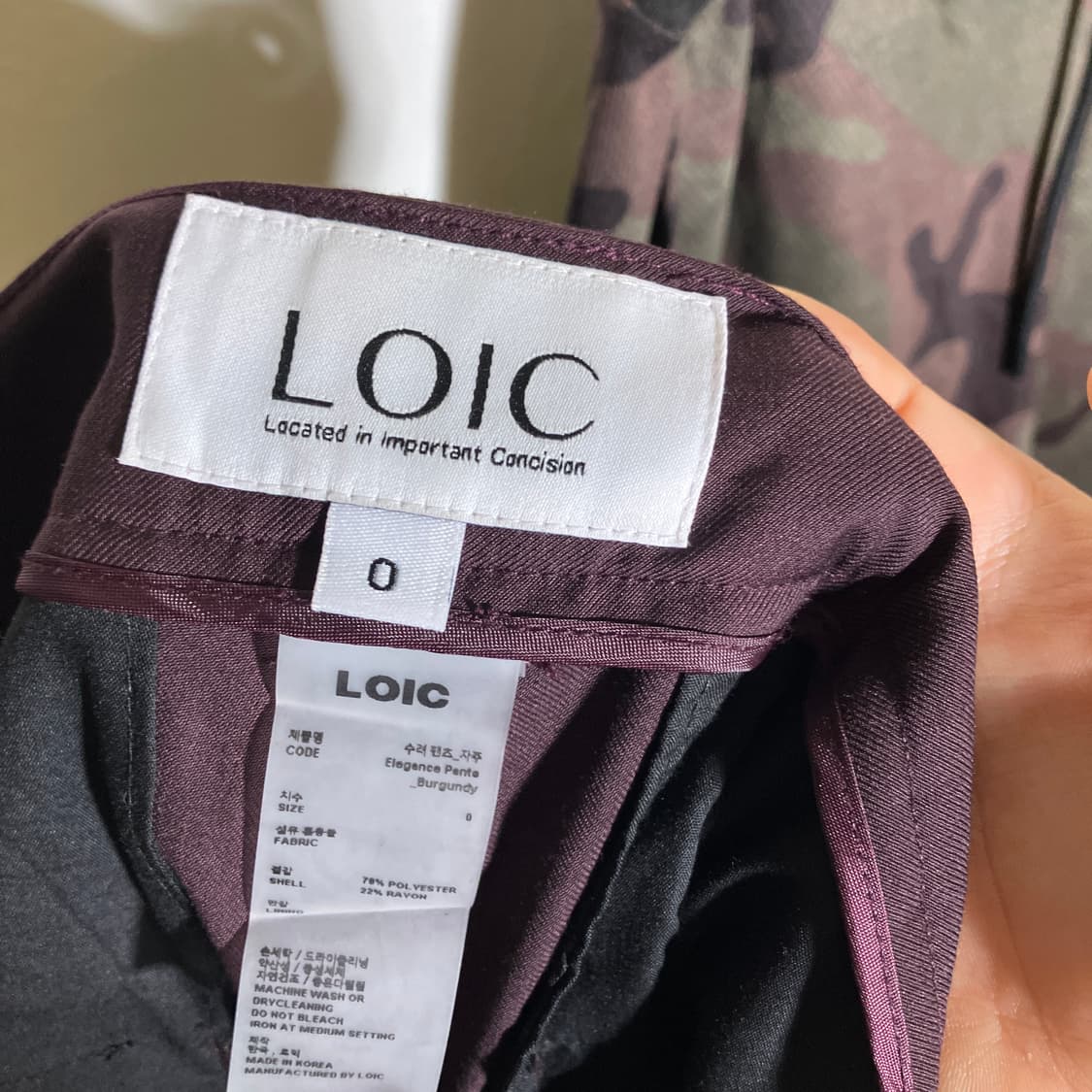 0사이즈 새상품)로익 LOIC 수려 팬츠 자주 상품이미지9