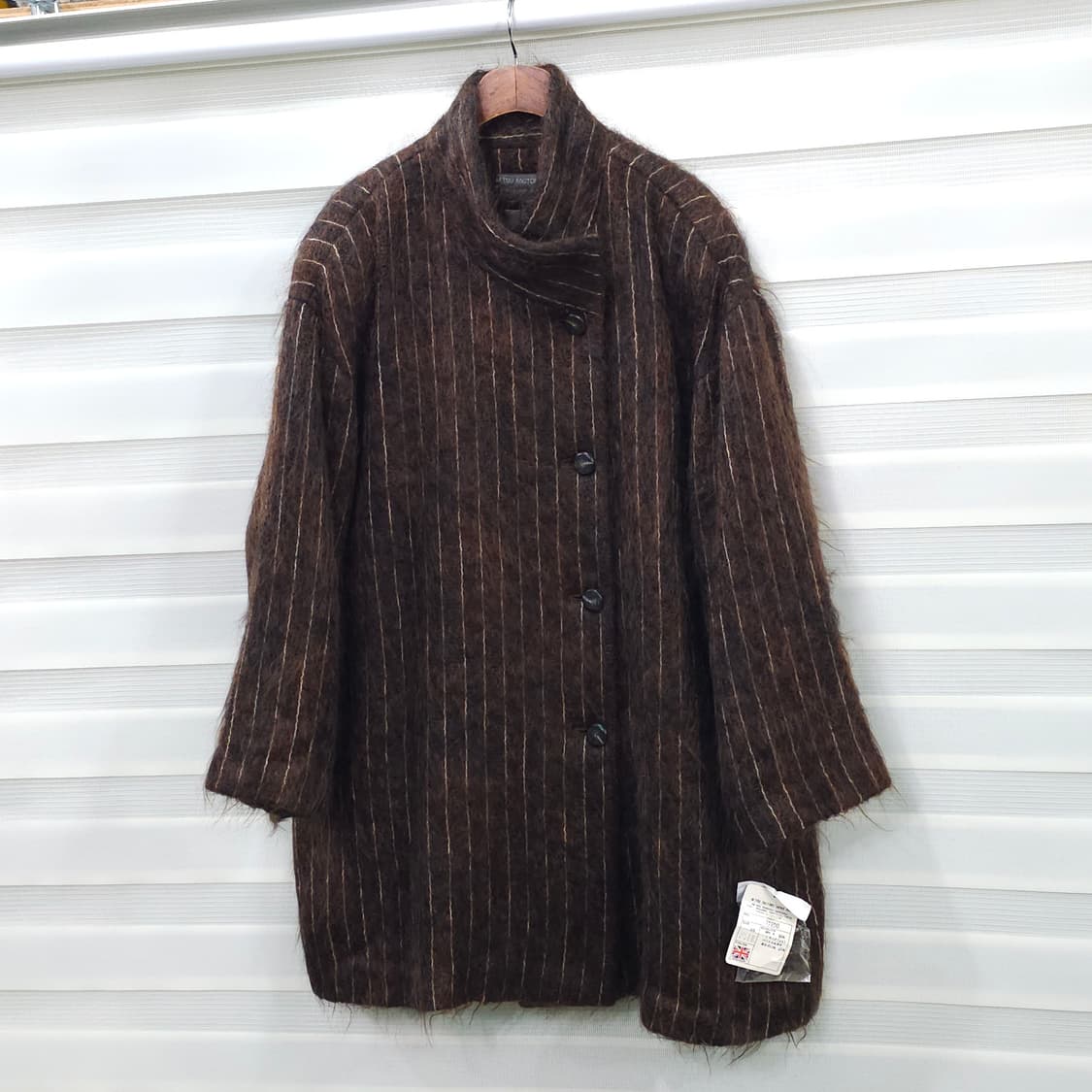 미사용품 JAPAN 빈티지 모헤어 코트- 우먼프리 상품이미지1