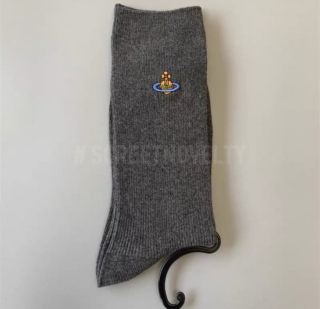 비비안 웨스트우드 ORB로고 자수양말 크루삭스 상품이미지5