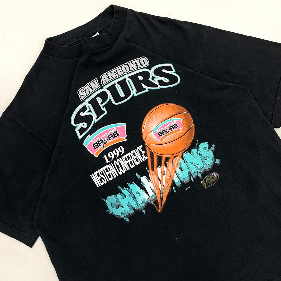 90s 싱글스티치 NBA 베스킷볼 챔피언스 농구 빈티지 반팔 티셔츠 상품이미지2