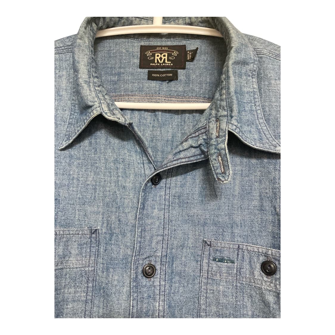 RRL 샴브레이 셔츠 L 상품이미지4