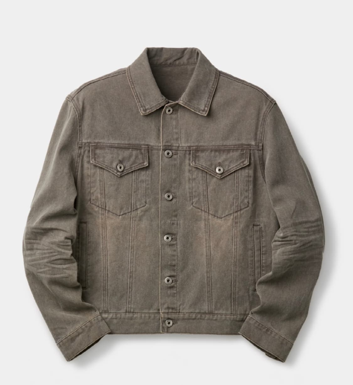 쿠어 엠보 워시드 데님 트러커 자켓 S 상품이미지1