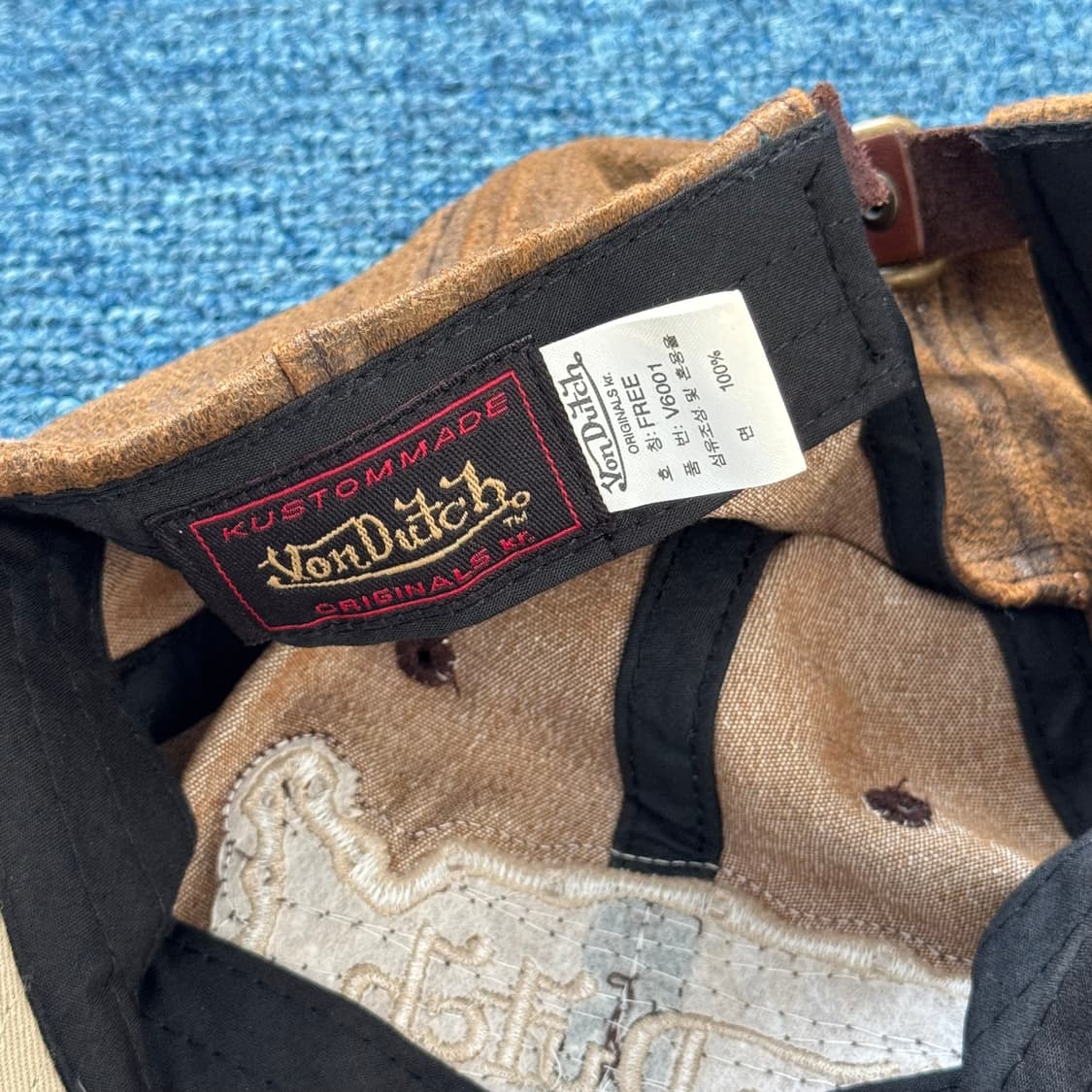 본더치 브라운 빈티지 볼캡 모자 상품이미지6