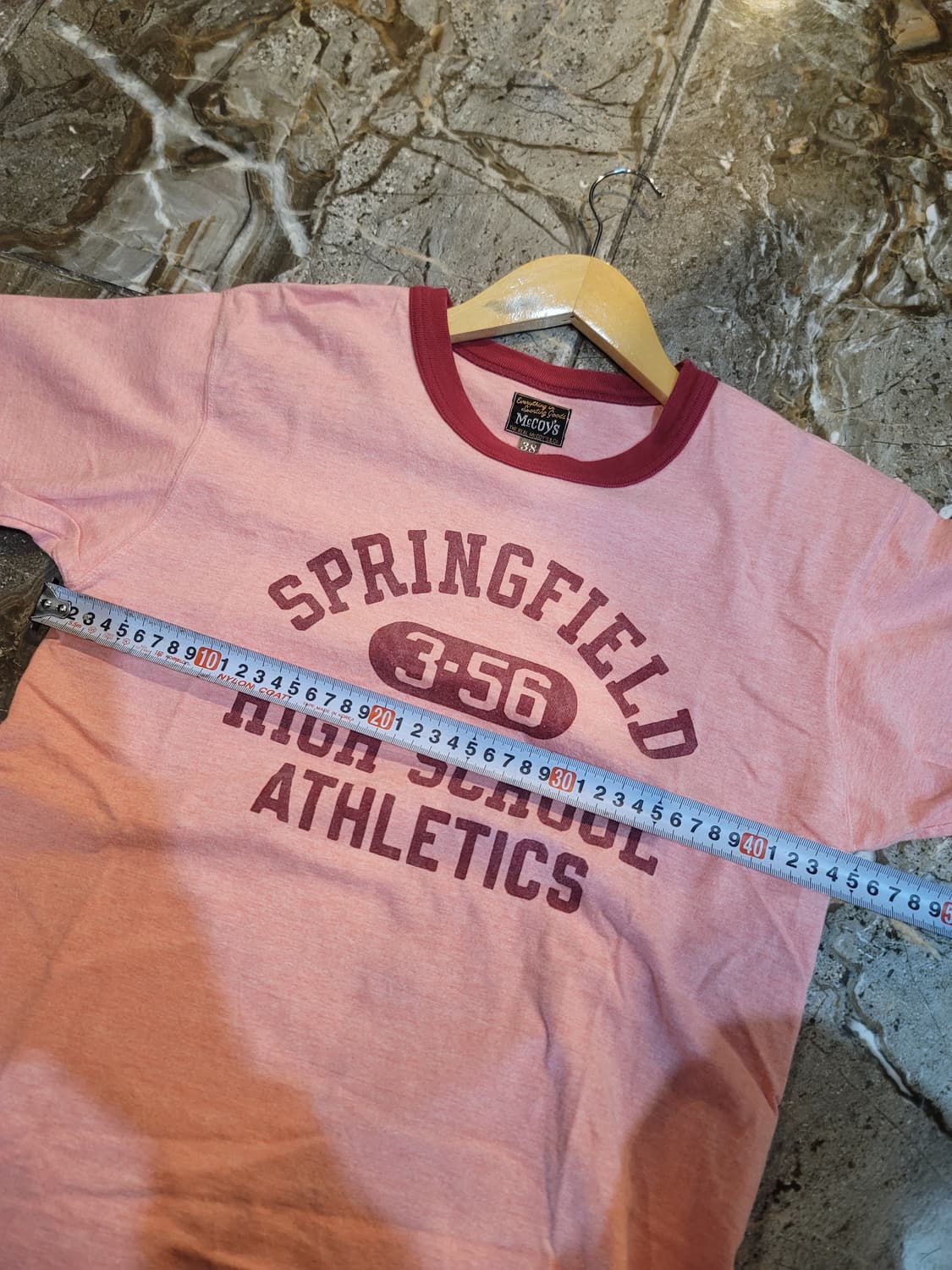 리얼맥코이 반팔 링거 티셔츠 핑크/민트 2장 일괄 상품이미지9