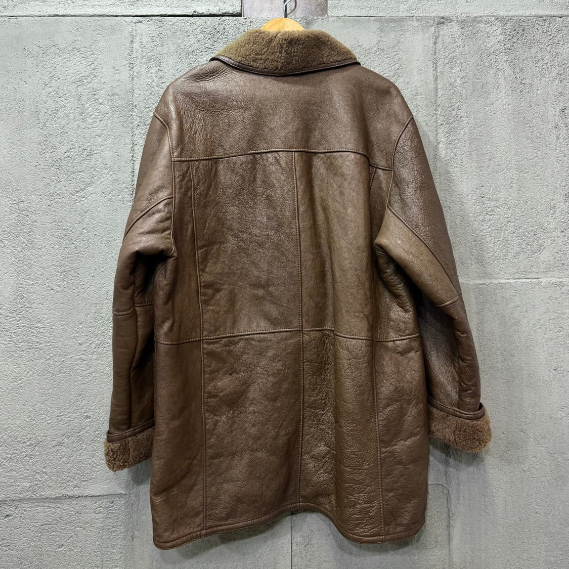 Nordstrom Brass Plum 양가죽 무스탕 (XL)   상품이미지5