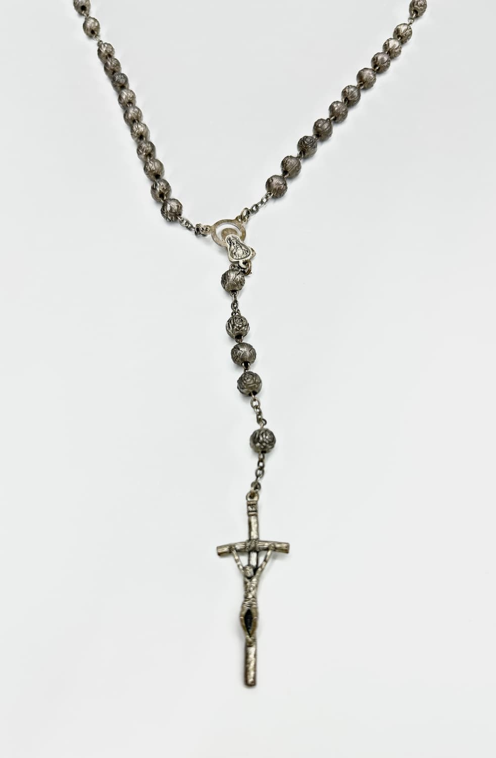 Antique dark cross crucifix necklace  상품이미지3