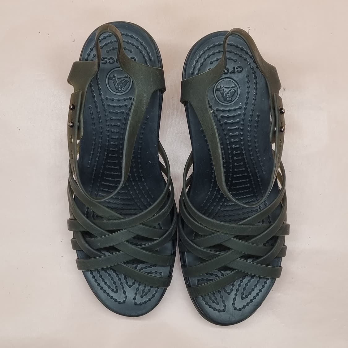 크록스 후라체 여성웨지샌들230 굽8 상품이미지2