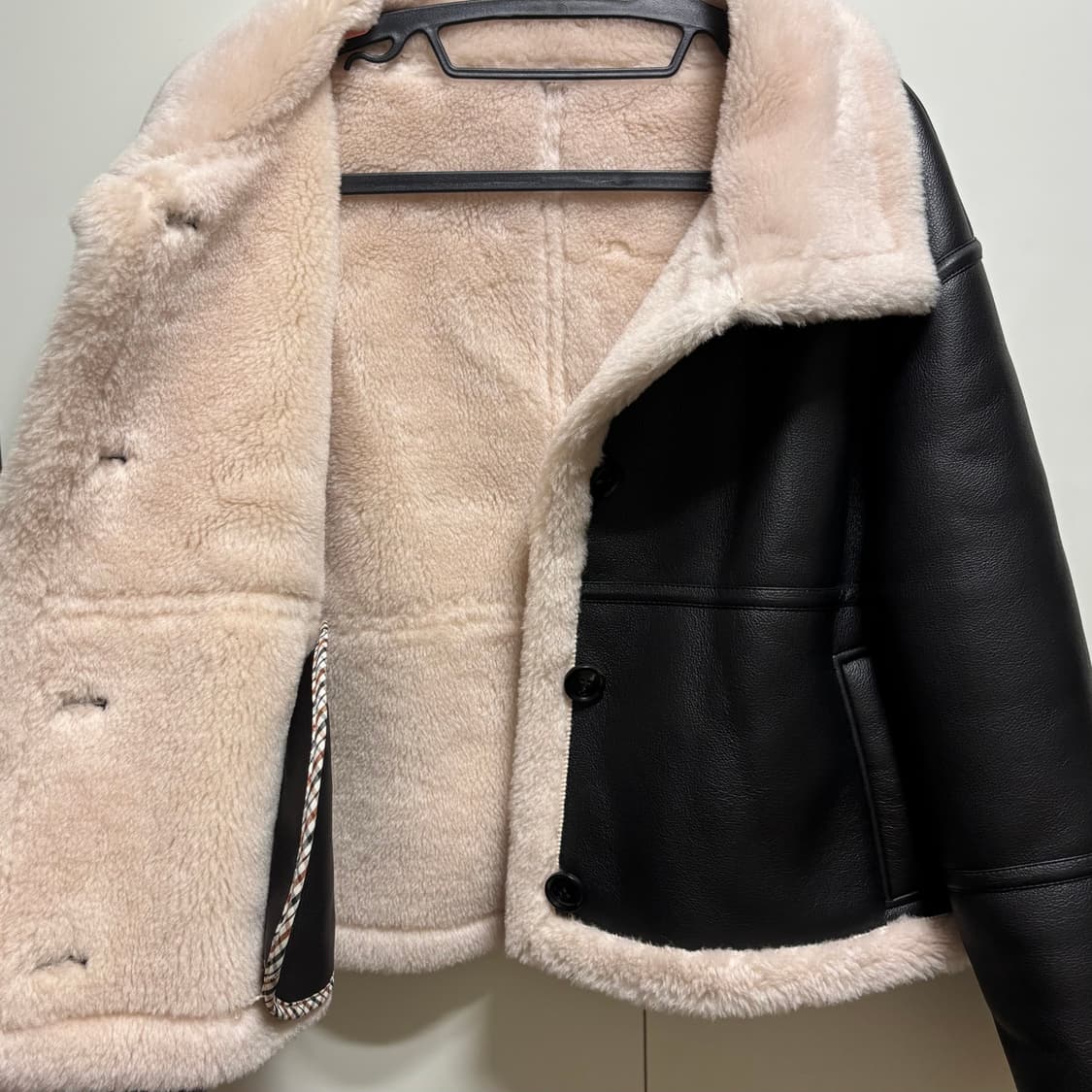 금강모피 양털 하이넥 무스탕 자켓 상품이미지7