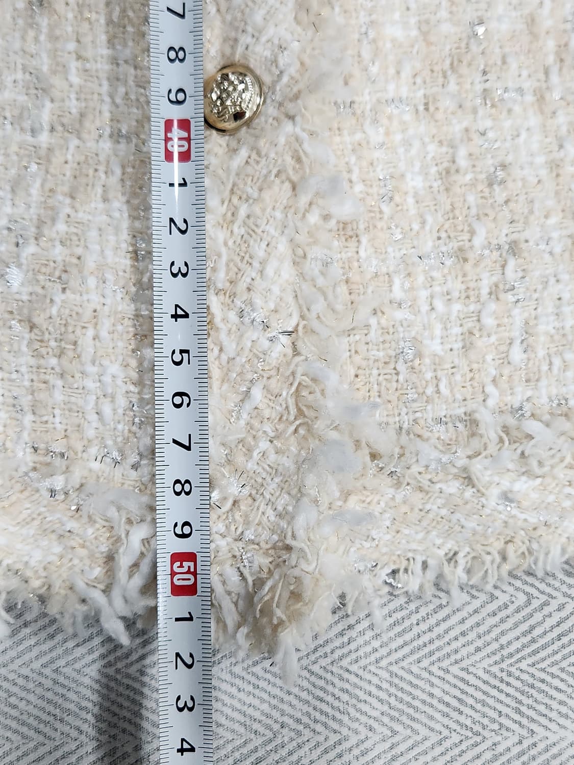 [F] 트위드 자켓 아이보리 여성 F사이즈 상품이미지7