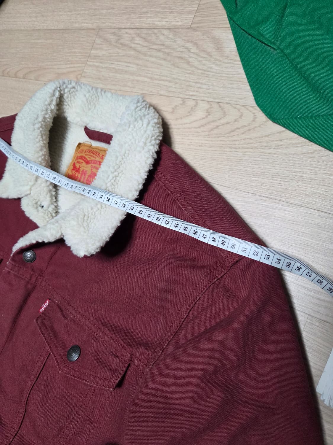 LEVIS 자켓 양털 쉐르파 봄버 트러커 버건디 와인 점퍼 상품이미지5