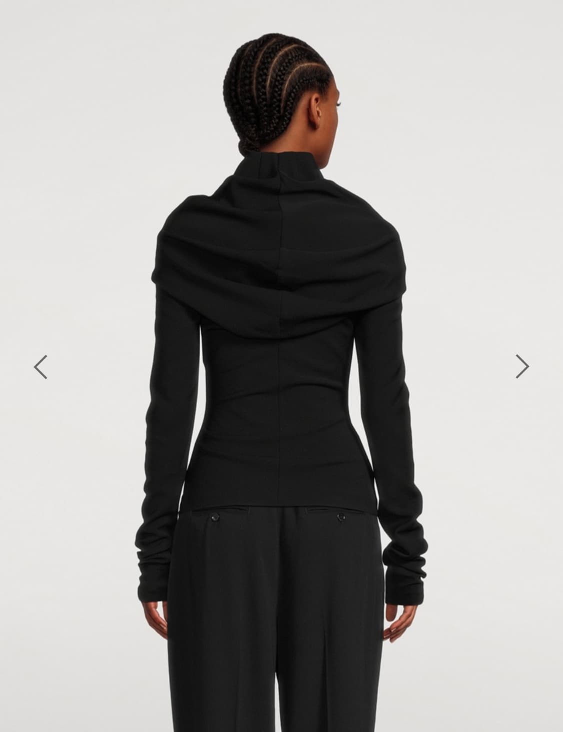 [38]아크네스튜디오 Draped 블라우스/블랙 상품이미지2