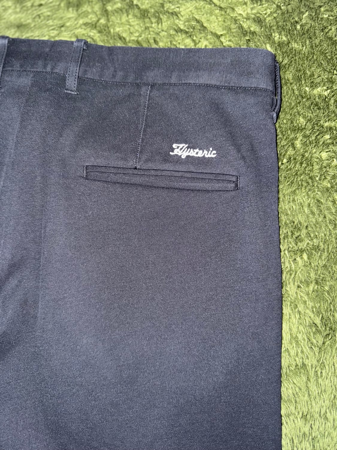 [M] 히스테릭 글래머 코튼 폴리 블렌디드 이지 팬츠 블랙 상품이미지9