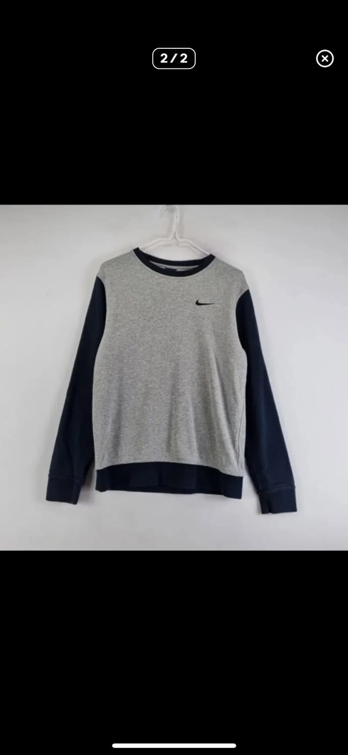 나이키 나그랑 맨투맨 빈티지 그레이 네이비 상품이미지2