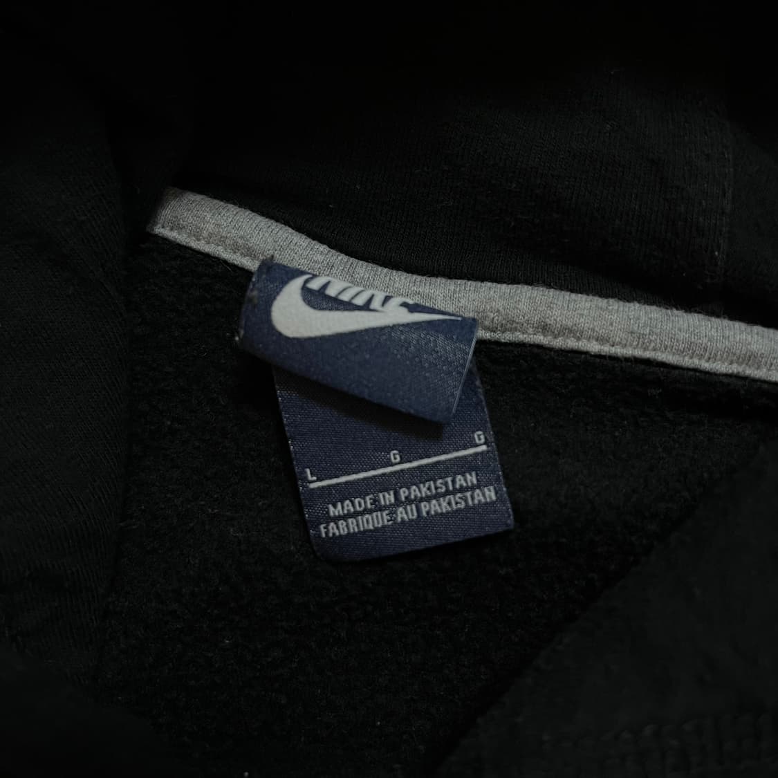 [정품] 나이키 블랙 스우시 기모 후드티 [ L ] 상품이미지4