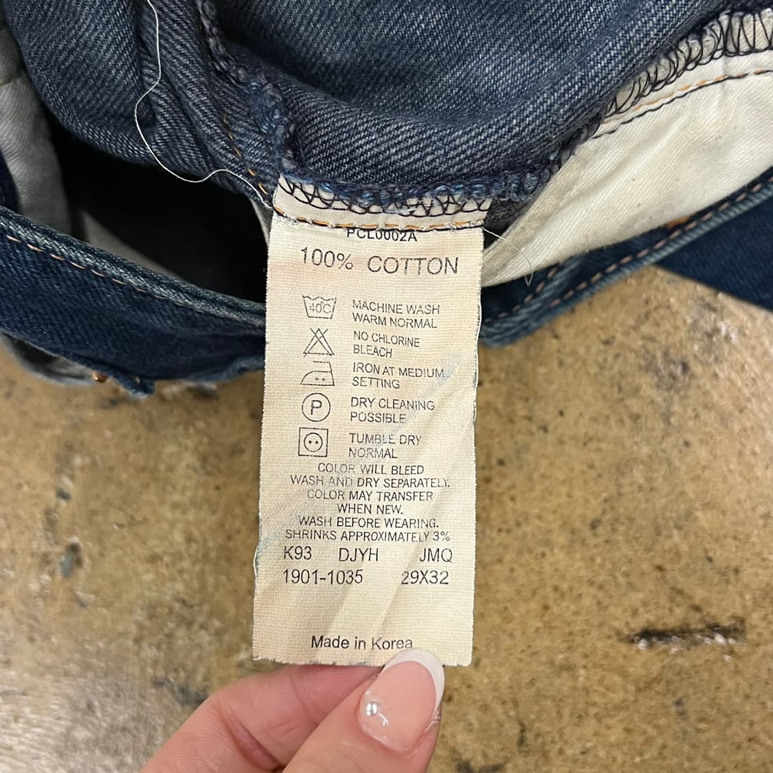 [정품] 리바이스 진청 데님 청바지 b14 상품이미지6