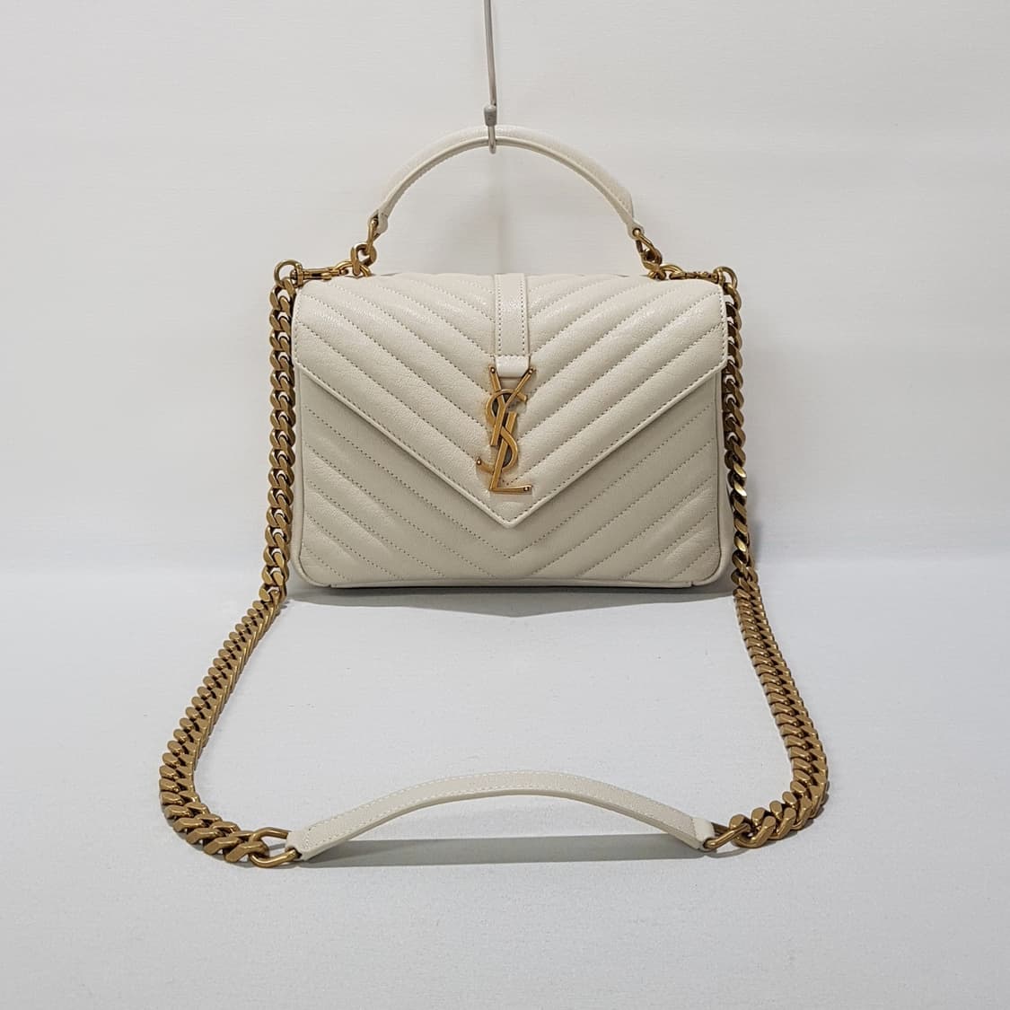 생로랑 블랑 빈티지 컬리지 모노그램 사첼백 미디움 600279 상품이미지1