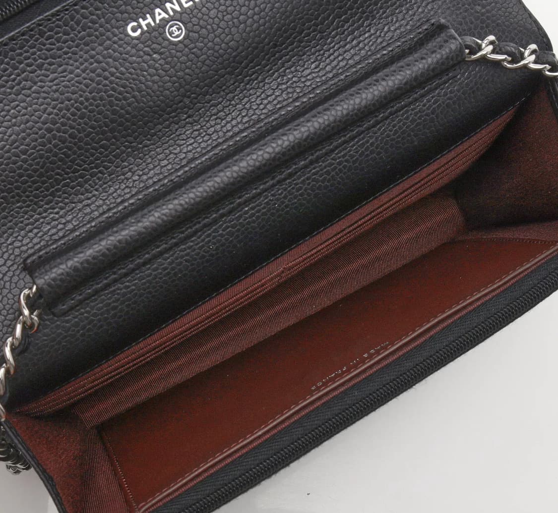 [S급] 샤넬 클래식 그레인드 카프스킨 & 실버 메탈 체인 판매합니다!! 상품이미지5