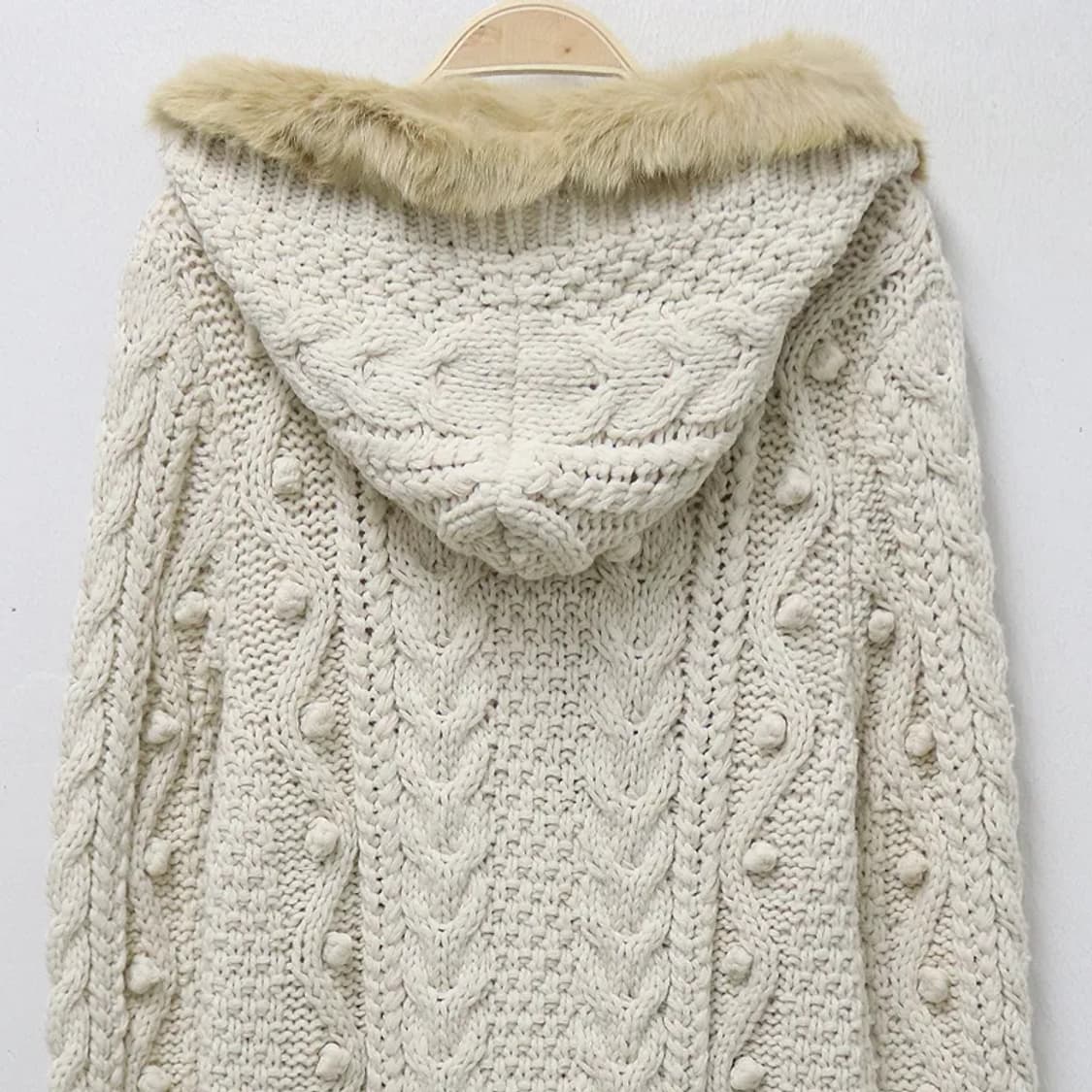 리즈리사 후드 롱 니트 폼폼 가디건 63248 상품이미지7