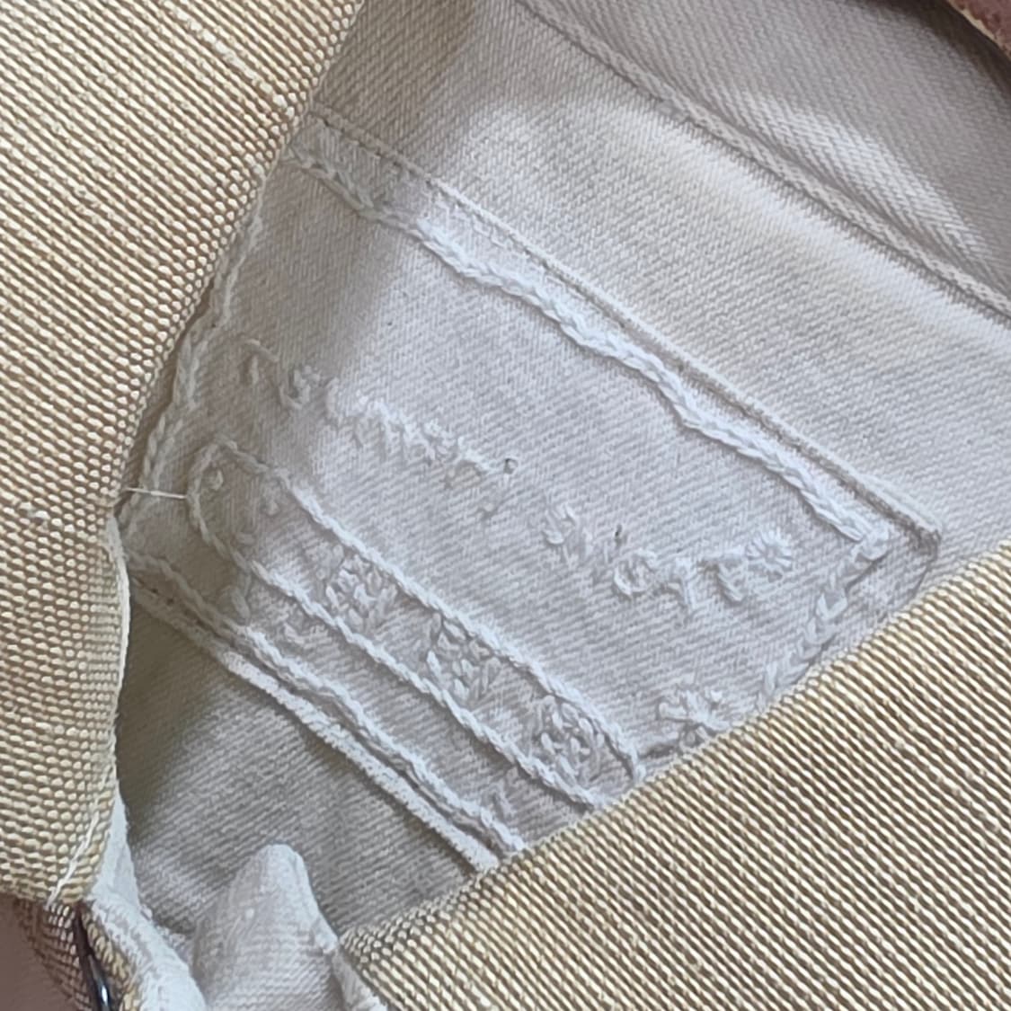 츠모리 치사토 배색 데님 크롭 자켓- 우먼M 상품이미지7