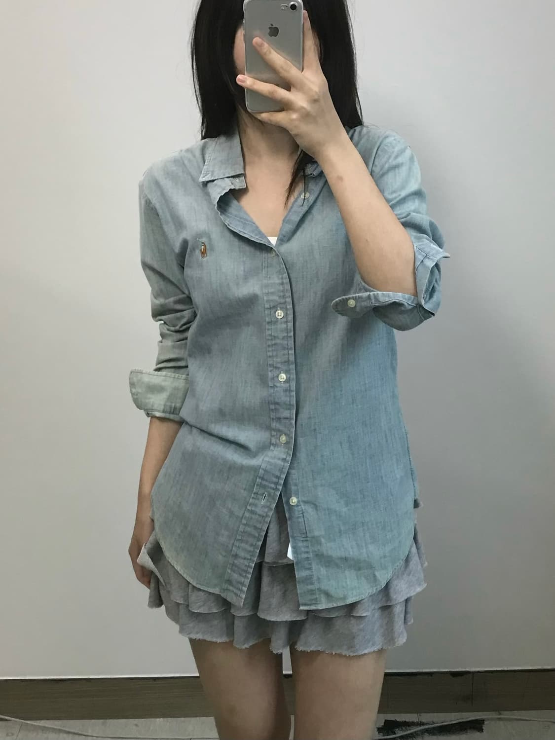 폴로 랄프로렌 데님 샴브레이 셔츠 상품이미지1