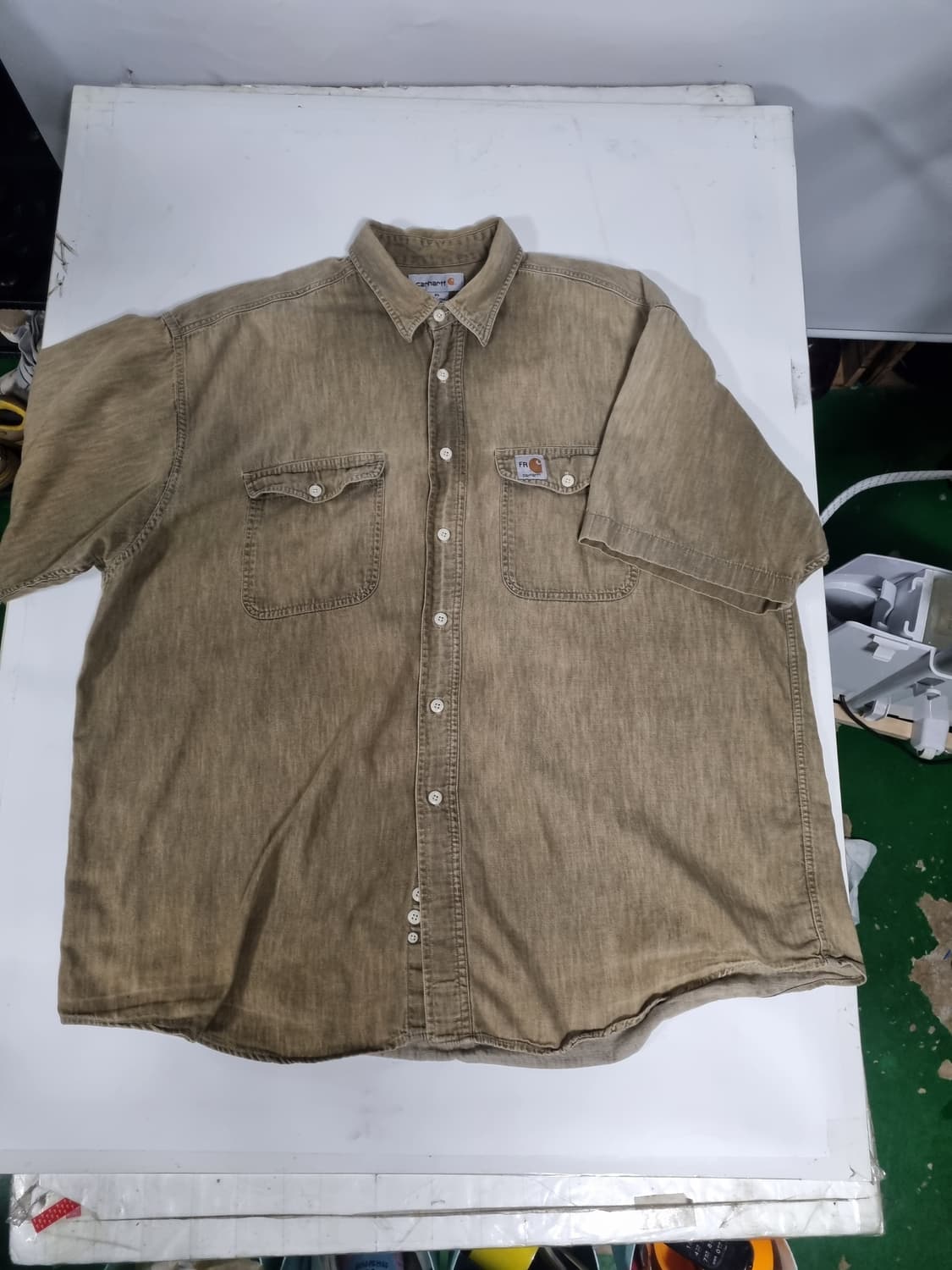 칼하트 워크 면남방 오버핏 xl 상품이미지3