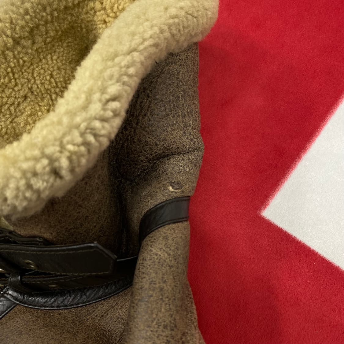 B-3 무스탕 베스트 L  상품이미지4