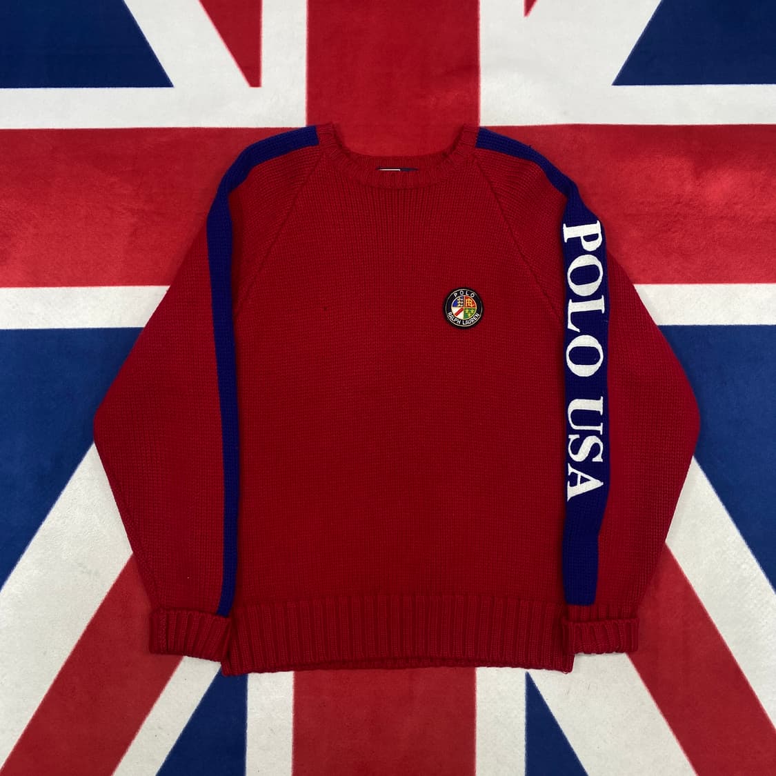  90s 폴로 USA 쿠키 니트  L  상품이미지1