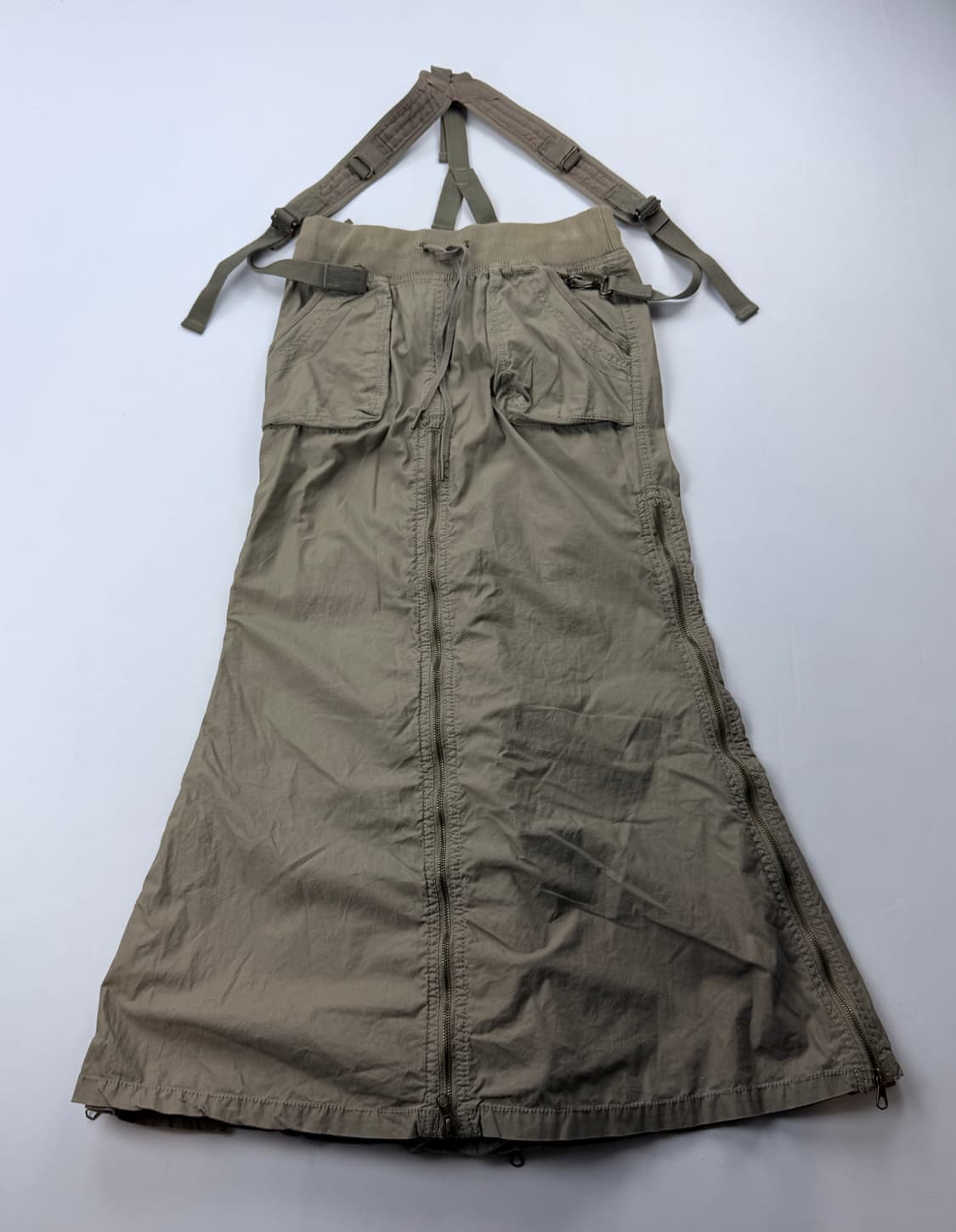 L.G.B GOA 고아 카키 맥시 지퍼 스커트 상품이미지1