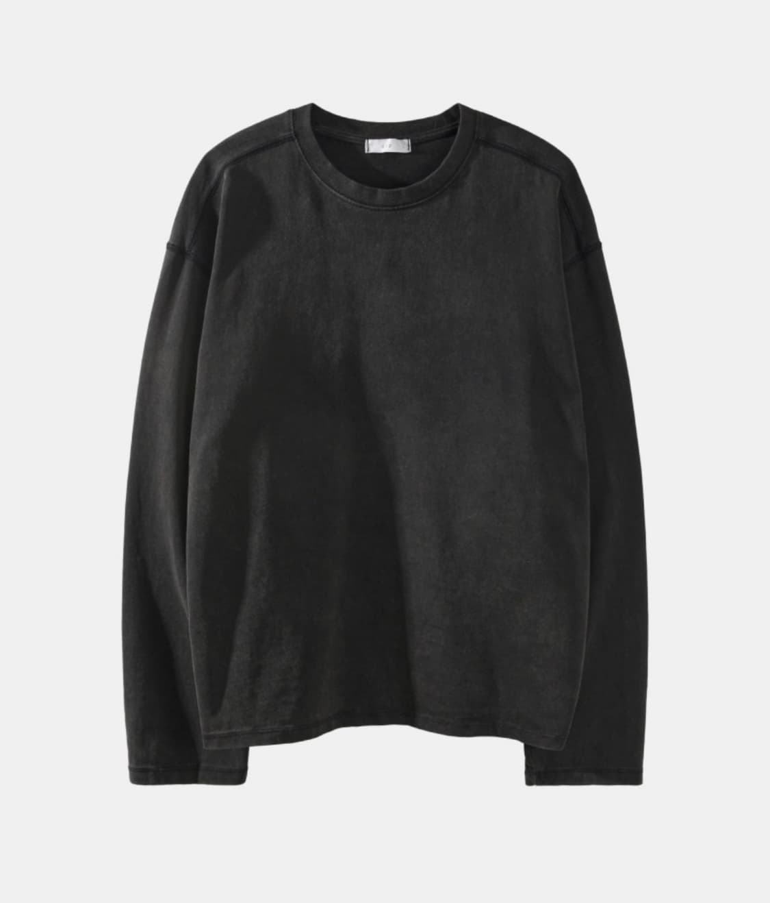 [M] 애습 빈티지 워싱 긴팔 티셔츠 워시드 블랙 상품이미지2
