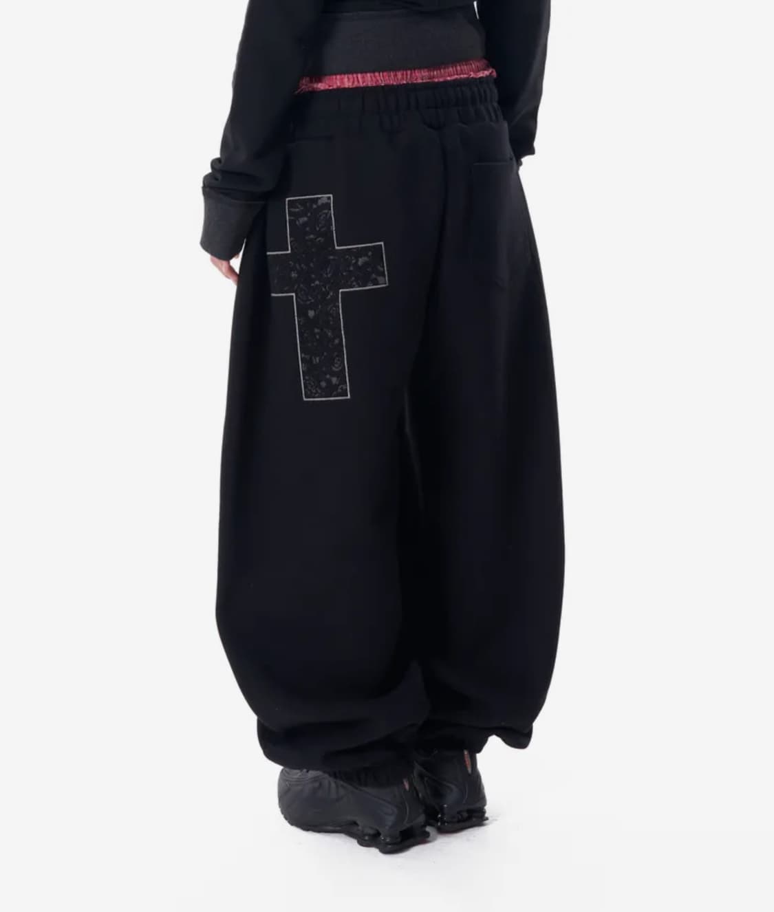 아캄 Laced CROS2 Patch Sweatpants 블랙 상품이미지1