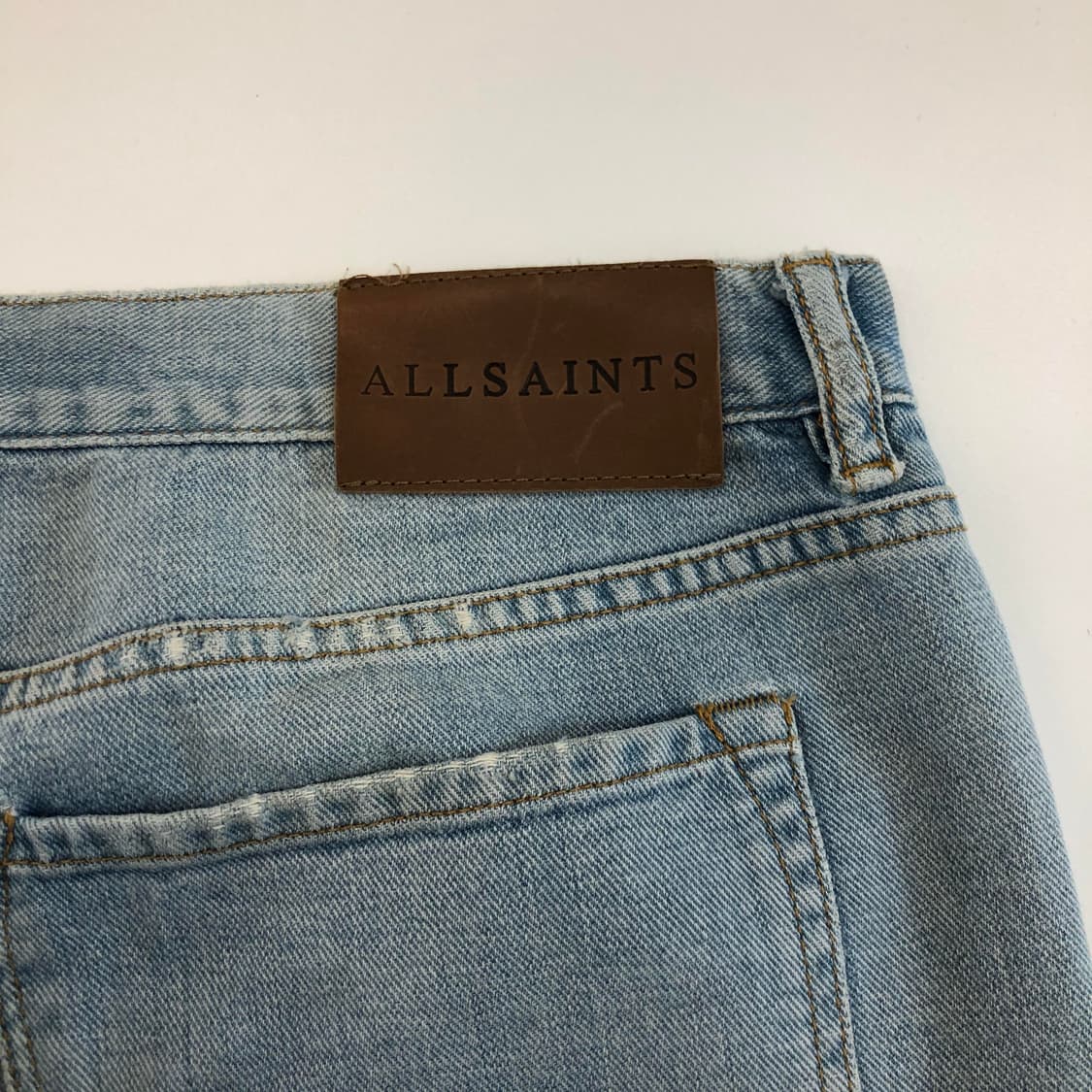 올세인츠 연청 크롭데님진 32 인치 상품이미지4