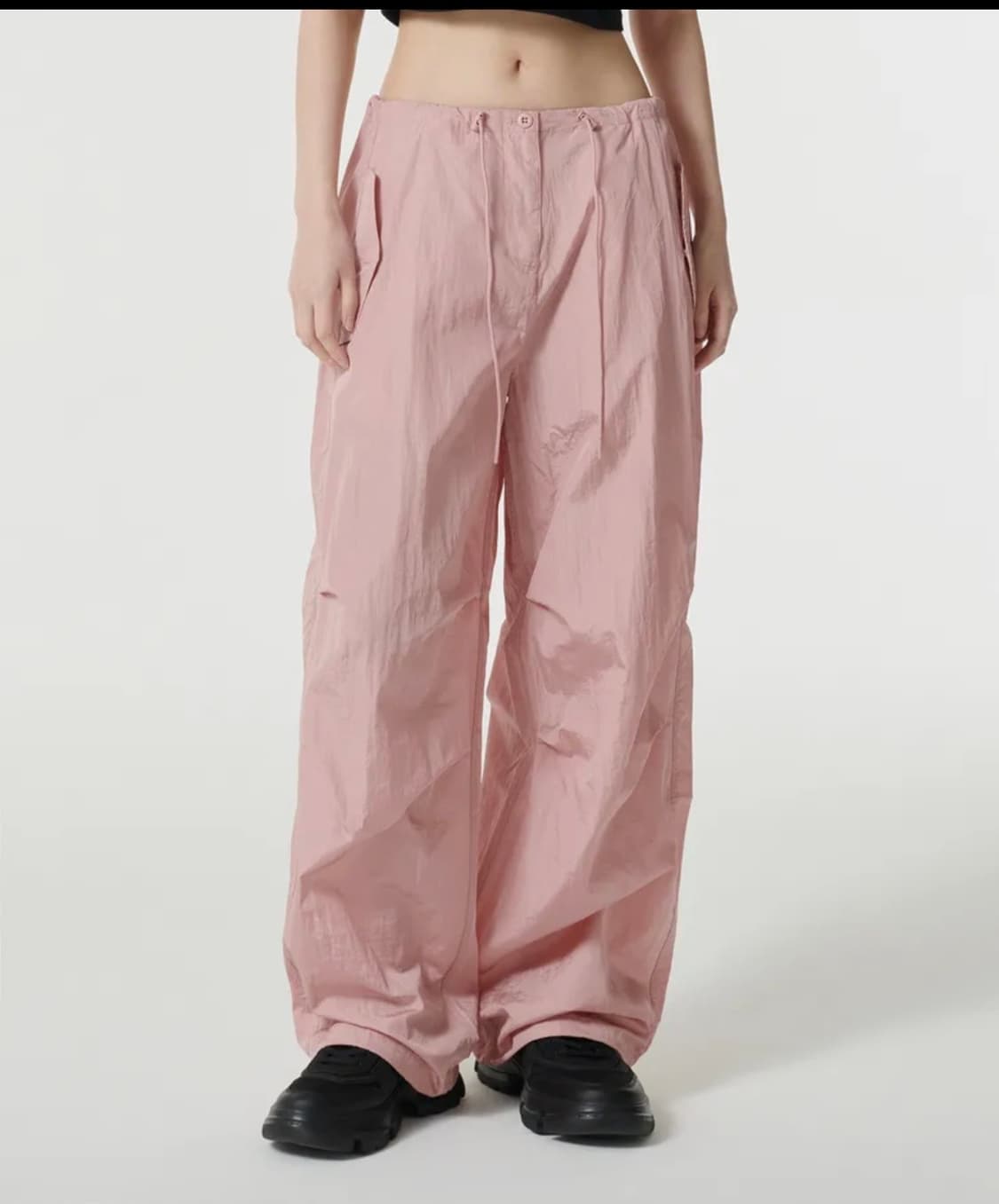 [26]무신사스탠다드 파라슈트 우븐팬츠/핑크 상품이미지2