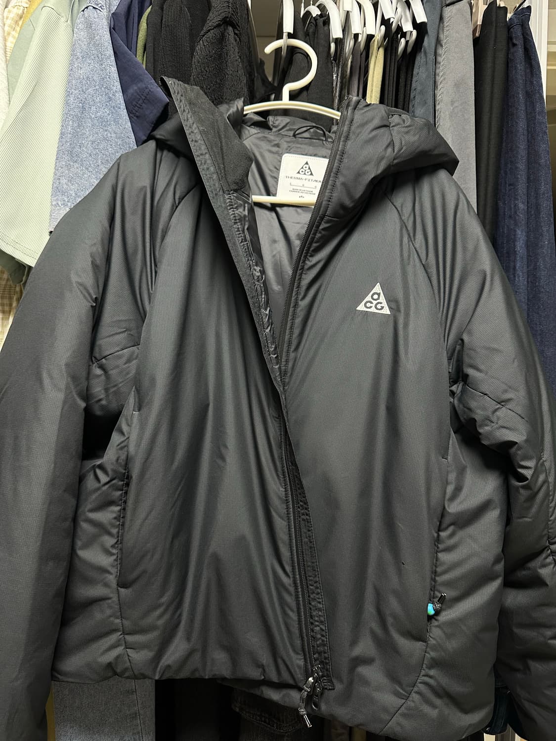 나이키 ACG 로프드 도프 패딩 블랙 우먼L 상품이미지9