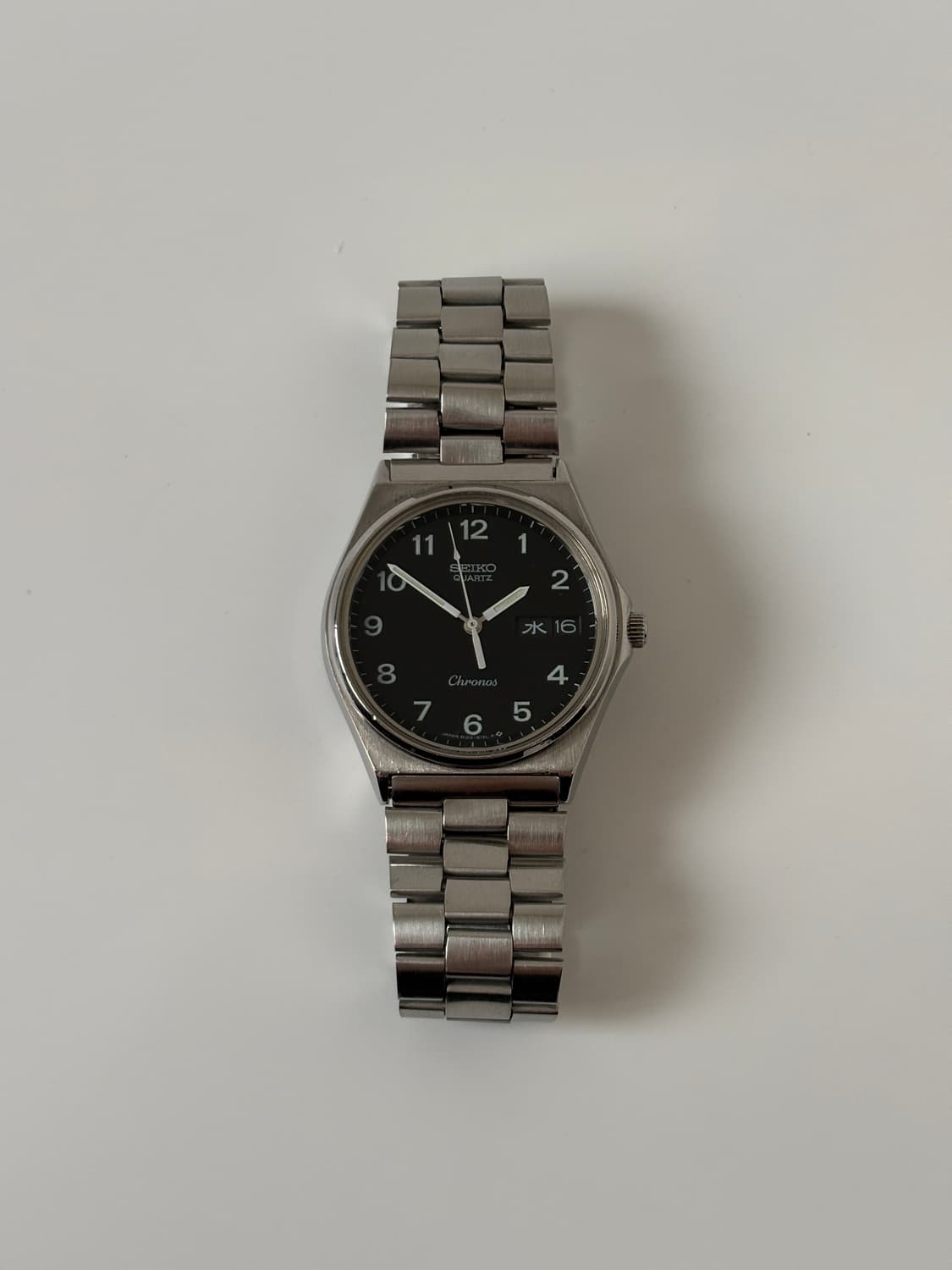 1980s Chronos Black Dial Silver Quartz 상품이미지3