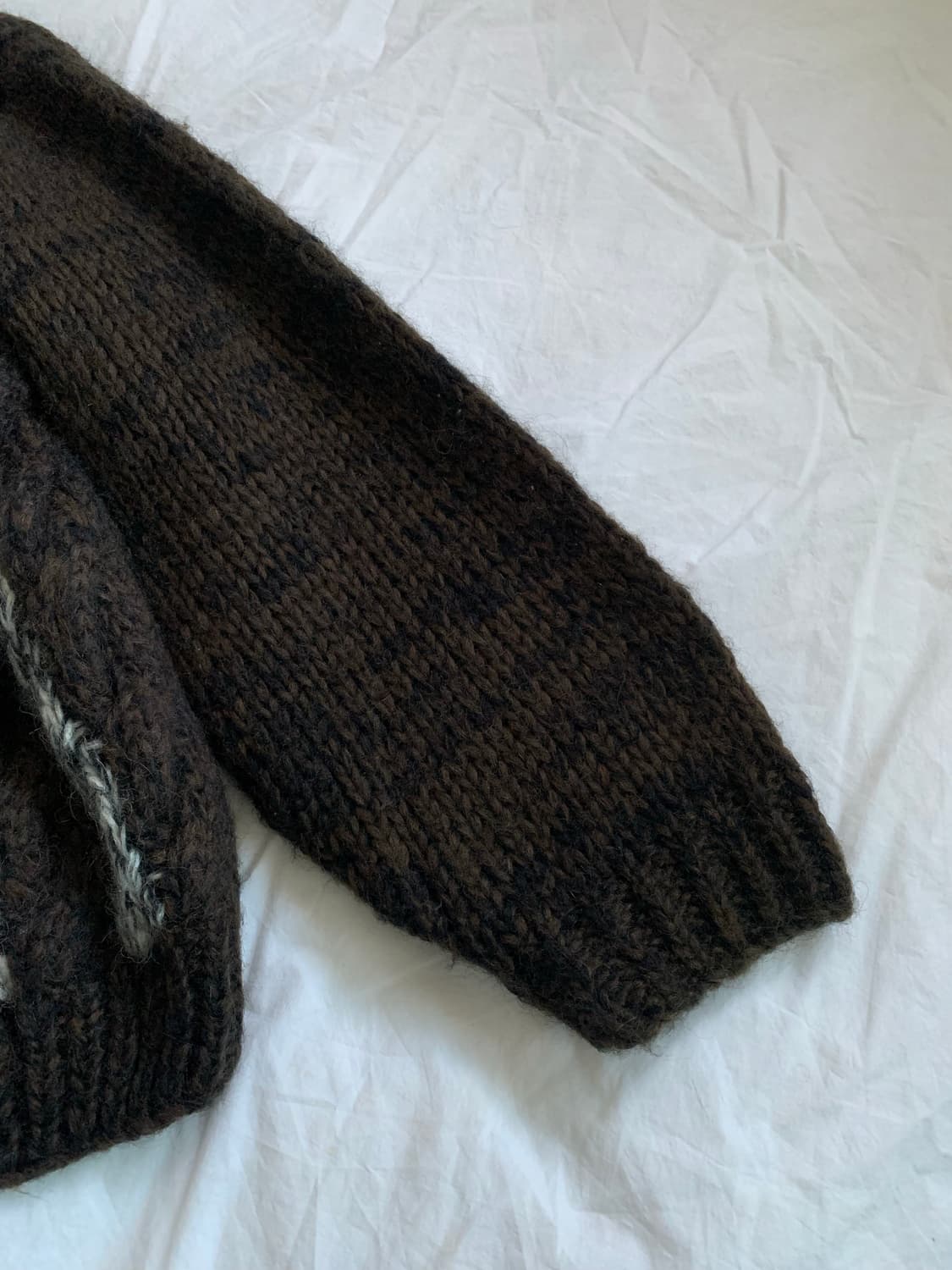 브라운 벌키 가디건 상품이미지3