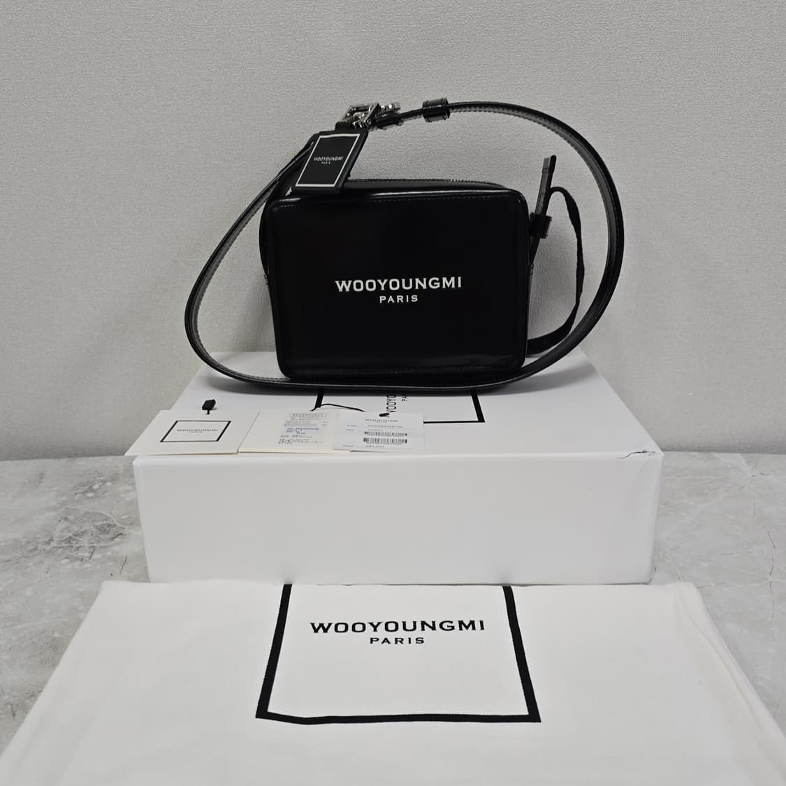 25fw 우영미 스퀘어 미니백 블랙 판매 상품이미지1