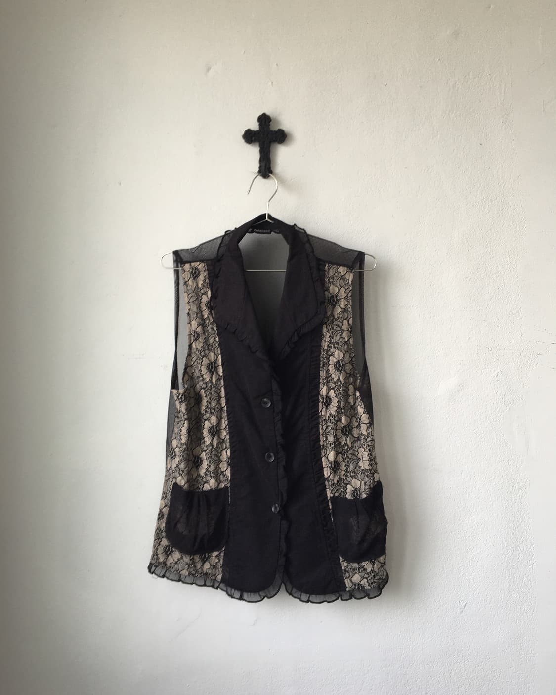 Flower pattern layer vest 상품이미지2