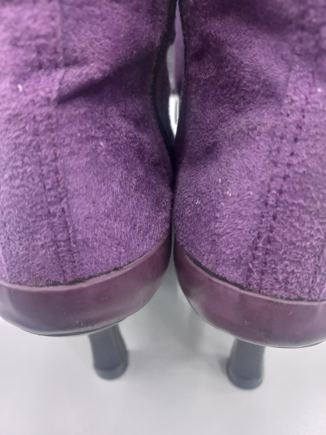 산부보라색 레이스업 힐 부츠 235mm 상품이미지4