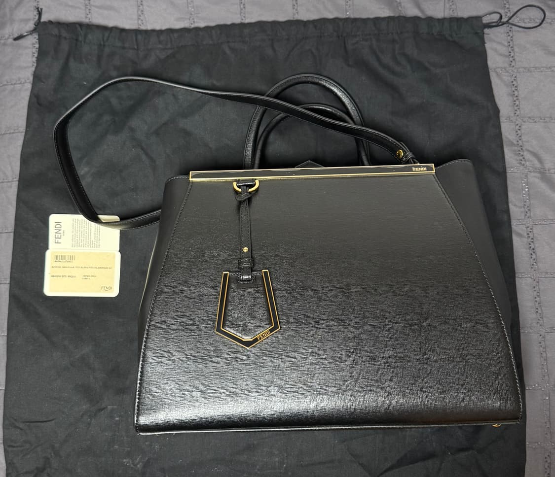 펜디 투쥬르 미디움 토트백 블랙 상품이미지1