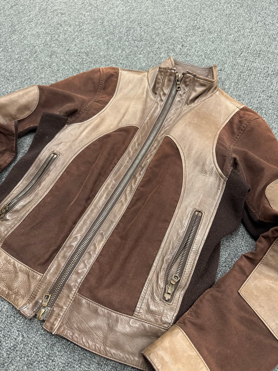 Japanese Brand NAVE 빈티지 여성 투웨이 가죽 자켓 상품이미지2