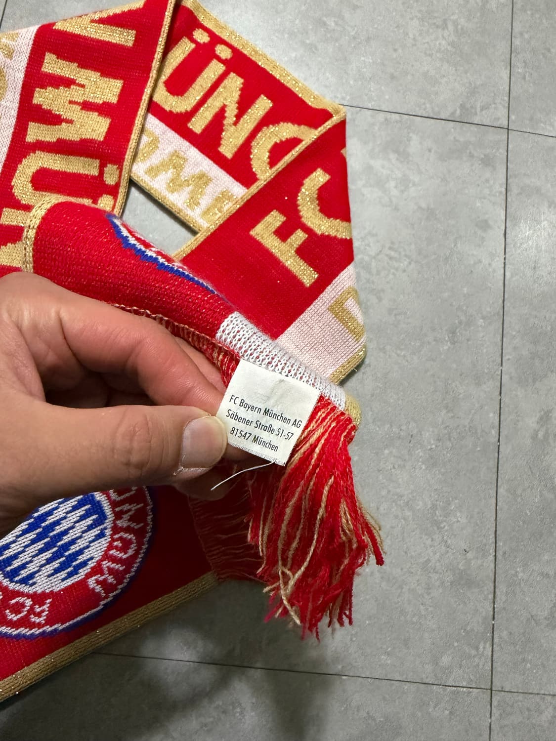 바이에르뮌휀 오리지널 빈티지 로고 머플러  상품이미지4