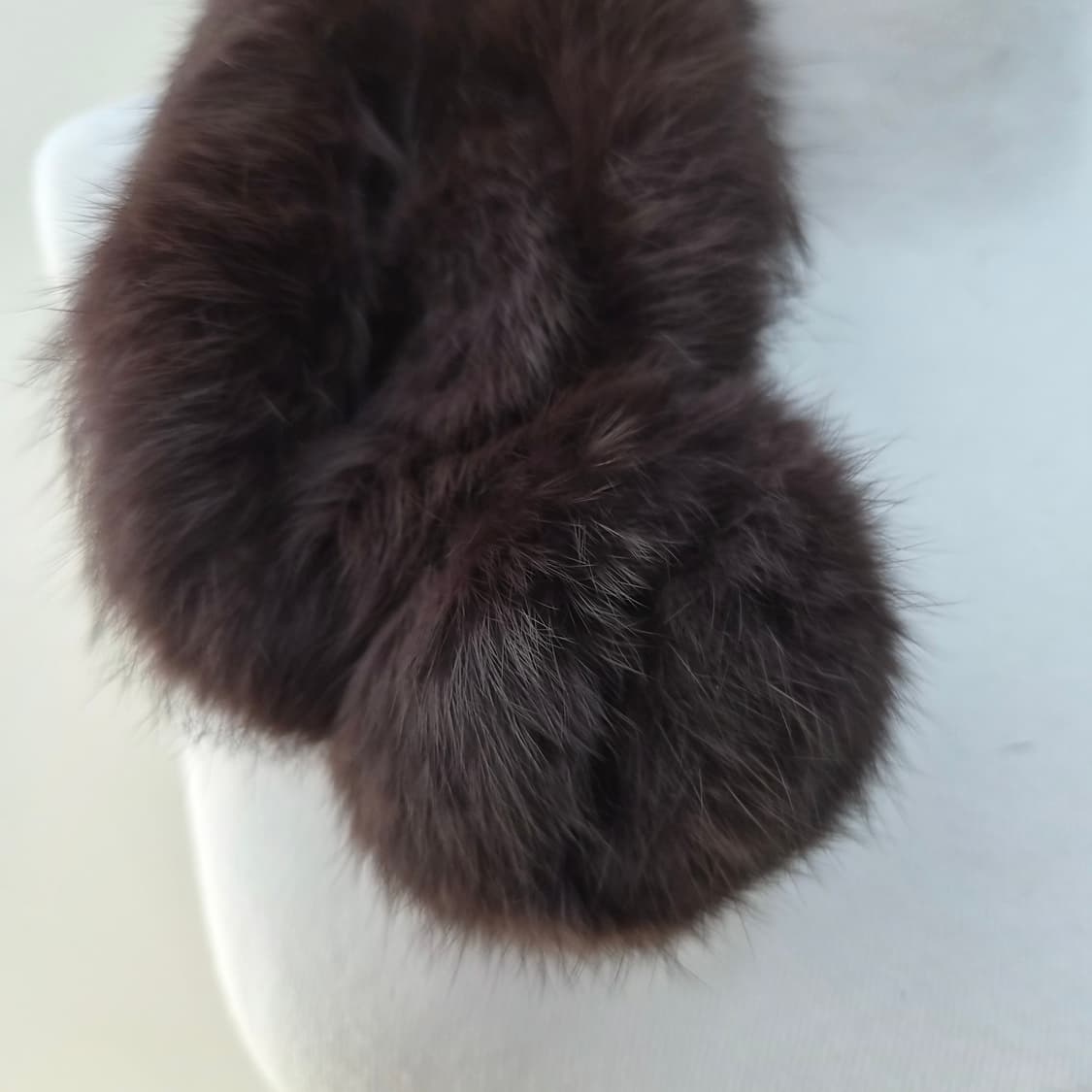 폭스퍼 브라운 방울 머플러 상품이미지6