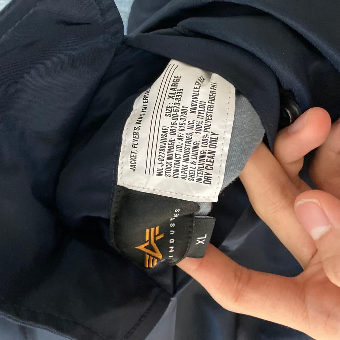 알파인더스트리 ma1 마원 xl 상품이미지3