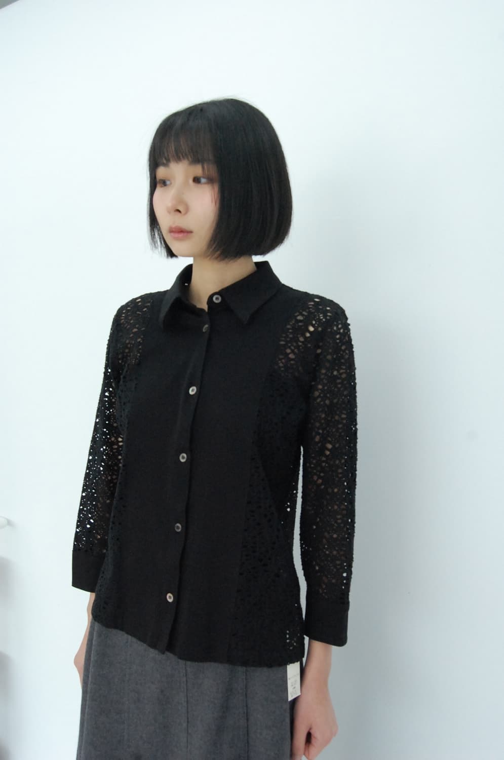 Premiere cotton damage blouse 상품이미지3