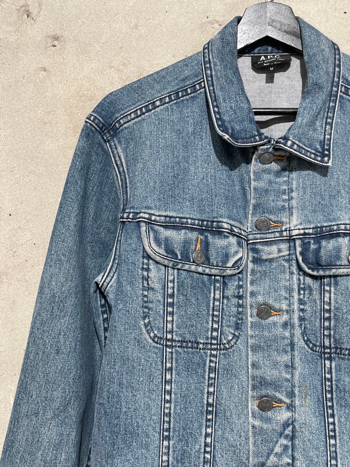 아페쎄 중청 트윈 포켓 데님 자켓 상품이미지2