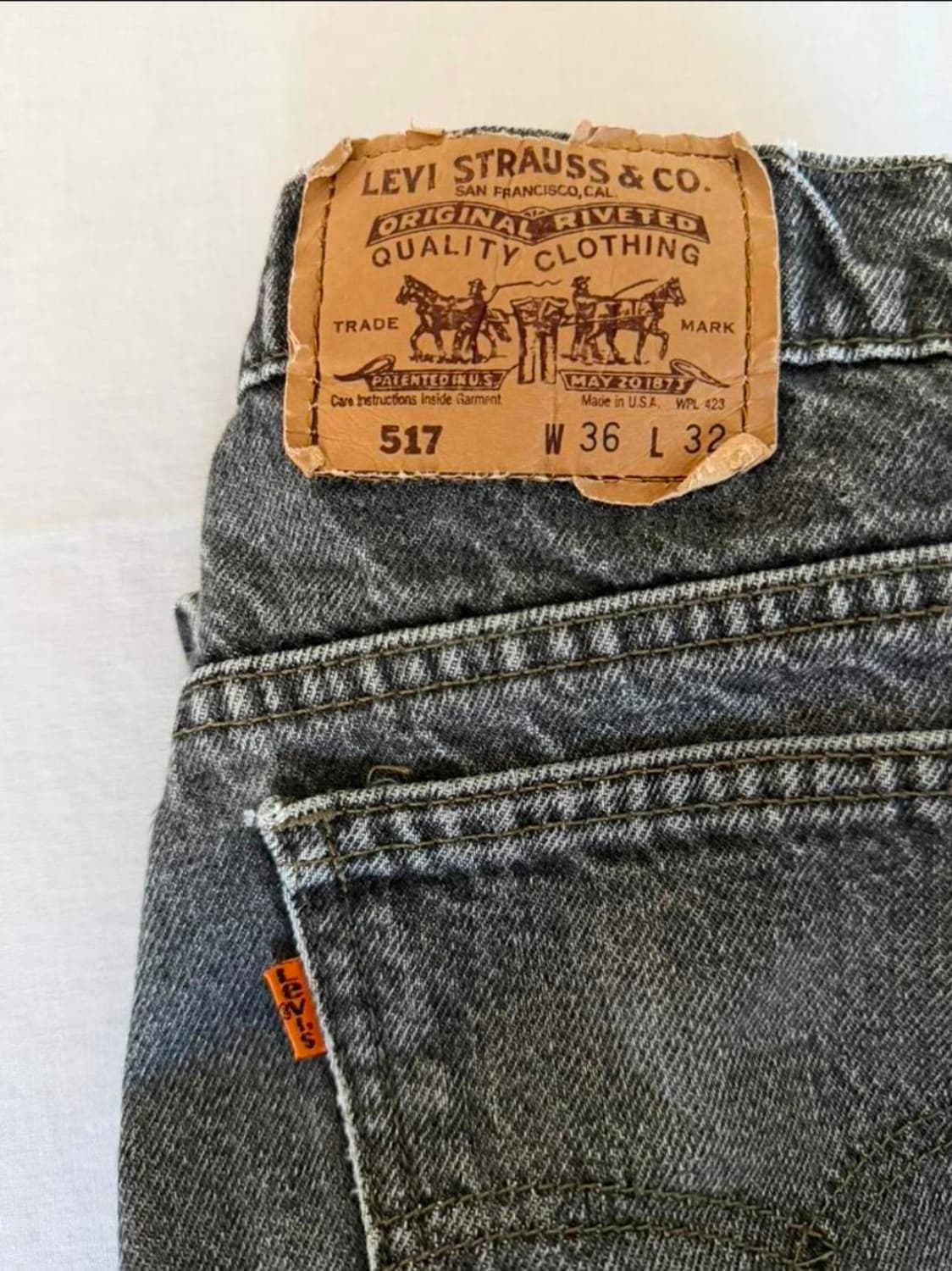 90s 미제 리바이스 517 블랙 상품이미지4