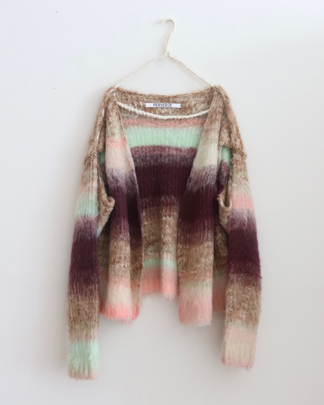 [Perverze] Gradient Stripe Knit Cardigan 상품이미지6