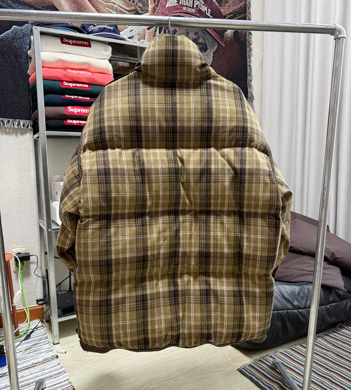 앤더슨벨 리버시블 체크 패딩 상품이미지4