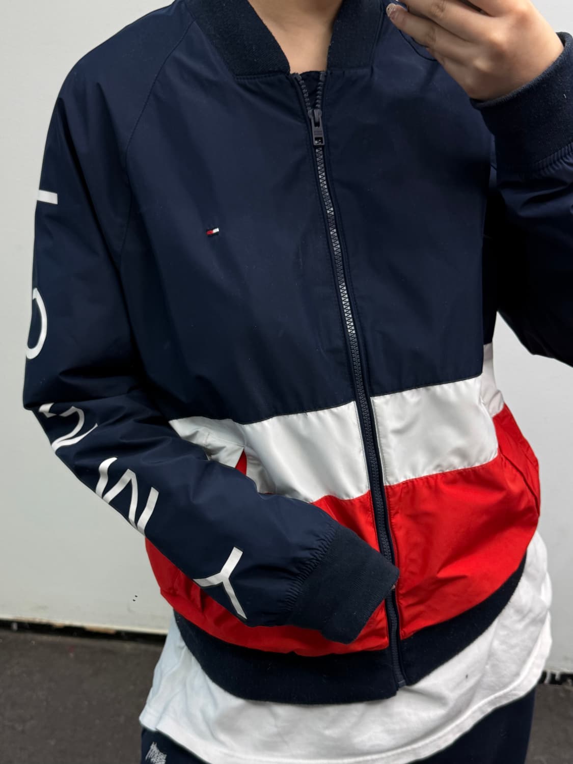 [L] 타미라운드 우븐 블루종 상품이미지2